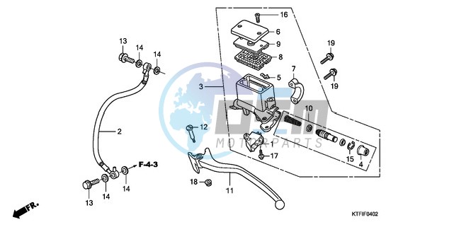 RR. BRAKE MASTER CYLINDER (SH1259/1509)