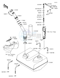 JET SKI ULTRA 310X JT1500LJF EU drawing Fuel Tank