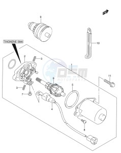 LT-Z50Z drawing STARTING MOTOR (MODEL K8/K9/L0)