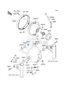 W800 EJ800AEFA GB XX (EU ME A(FRICA) drawing Headlight(s)