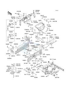 KAF 950 F [MULE 4010 DIESEL 4X4] (F9F-FAF) FAF drawing FRAME FITTINGS