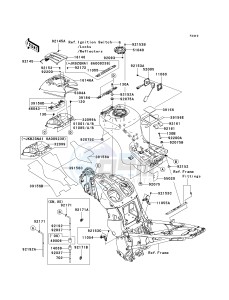 ZG 1400 A [CONCOURS 14 ABS] (8F-9F) A8F drawing FUEL TANK