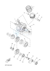 YZF-R125 R125 (5D7F 5D7F 5D7F) drawing CRANKSHAFT & PISTON