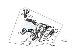 JET 14 125I/X8A L7 drawing AIRFILTER