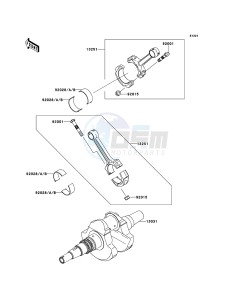 KFX700 KSV700A6F EU drawing Crankshaft