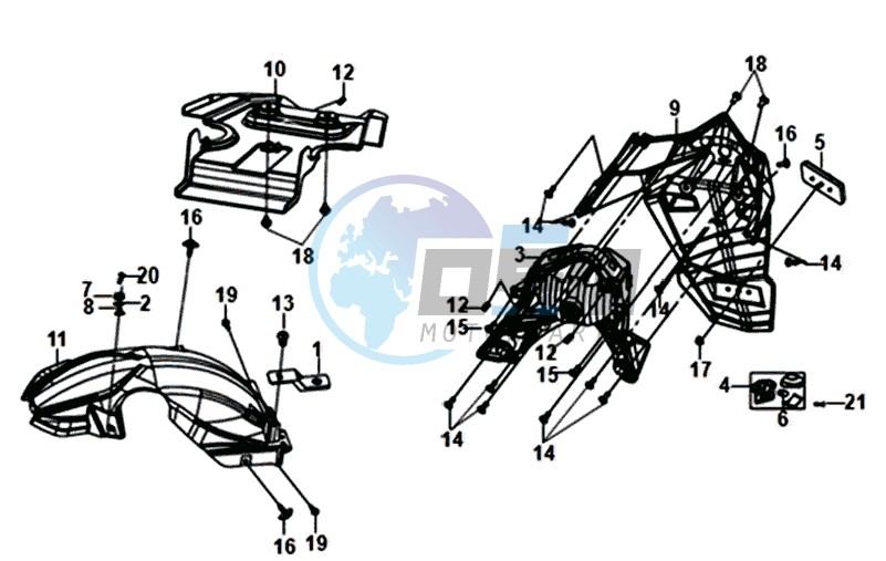 REAR MUDGUARD - MUDGUARD