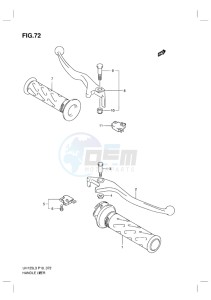 UH125ZE BURGMAN EU drawing HANDLE LEVER