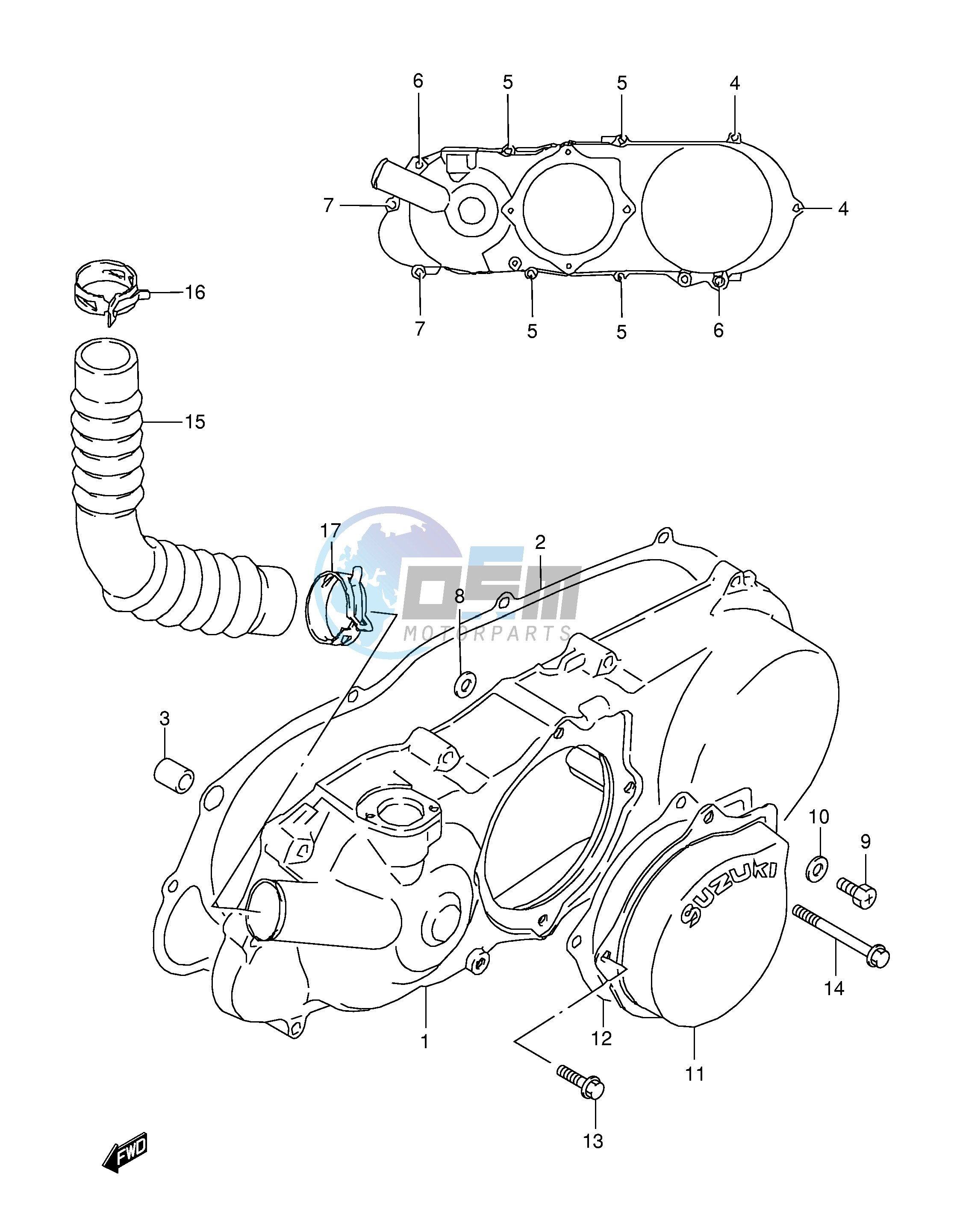 CRANKCASE LEFT COVER