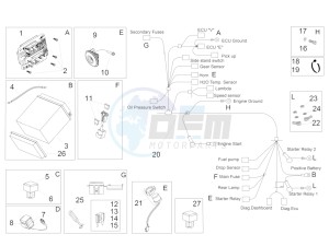 Dorsoduro 750 ABS USA-CND (NAFTA) (CND, USA) drawing Electrical system II