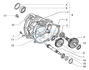 Granturismo 200 L U.S.A. drawing Rear wheel shaft