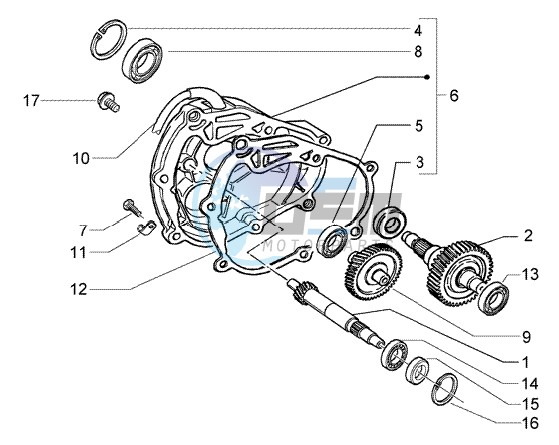 Rear wheel shaft