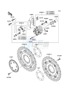 Z750_ABS ZR750M7F GB XX (EU ME A(FRICA) drawing Front Brake