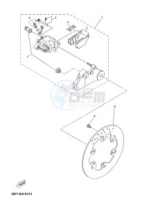 XT660Z (ABS) TENERE ABS (2BE2 2BE2 2BE2) drawing REAR BRAKE