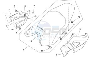 Breva IE 750 drawing Saddle-Central bod