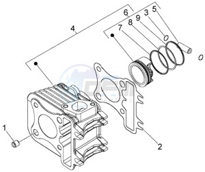 Liberty 50 4t RST Delivery drawing Cylinder-piston-wrist pin assy