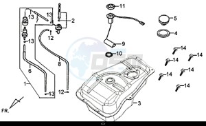 X'PRO 50 (25 Km/h) (AE05W9-NL) (E4) (L8-M1) drawing FUEL TANK