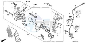 CB1000RAA Europe Direct - (ED / ABS) drawing R. FRONT BRAKE CALIPER (CB1000RA)