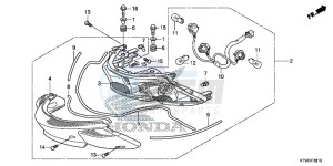 SH300AD SH300i E drawing REAR COMBINATION LIGHT