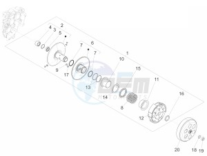 SPRINT 150 4T 3V IGET ABS-NOABS E2-E3-E4 (APAC) drawing Driven pulley