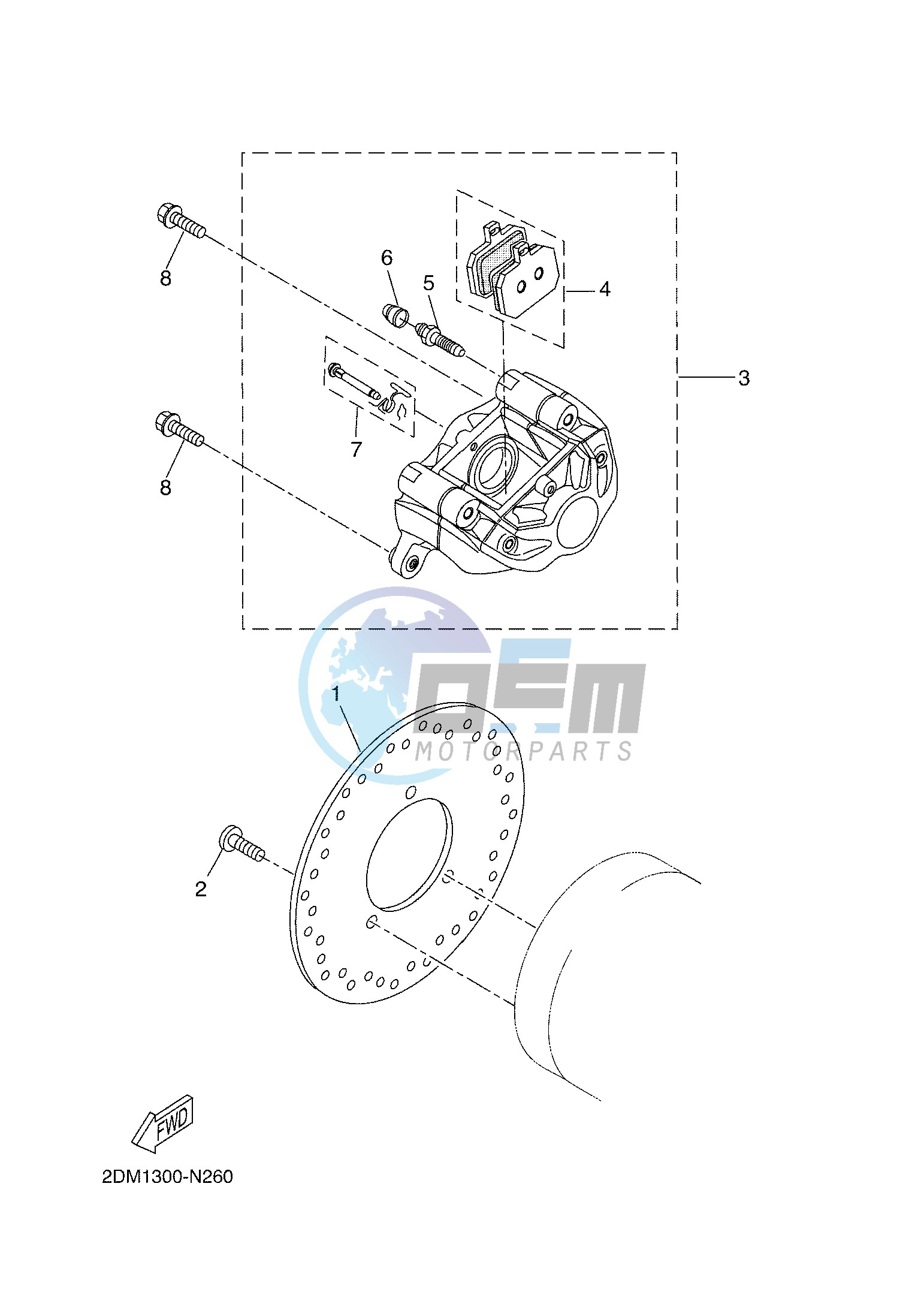 REAR BRAKE CALIPER