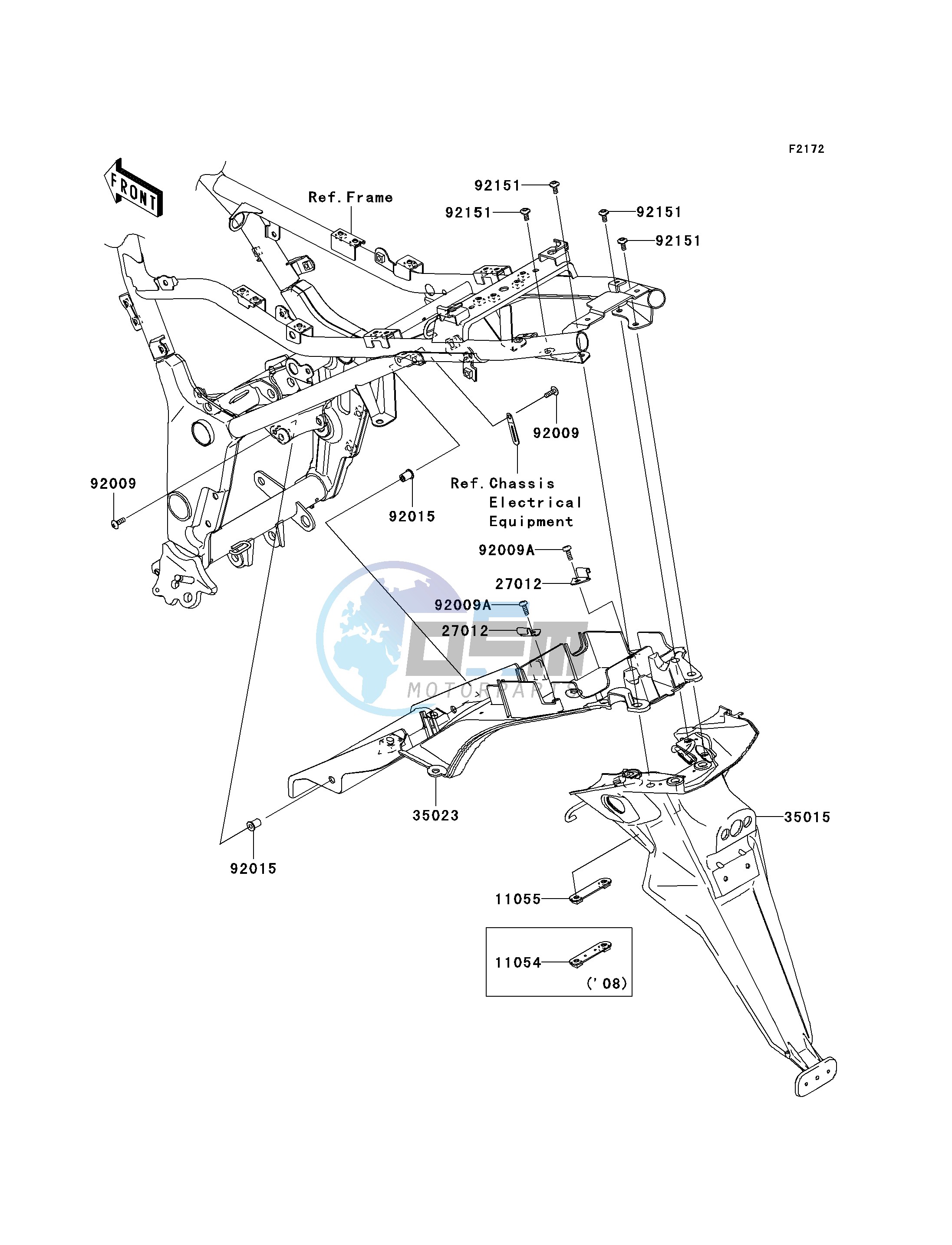 REAR FENDER-- S- -