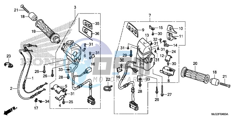 HANDLE SWITCH (GL1800B 2GS/ E/ ED/ F/ RU)