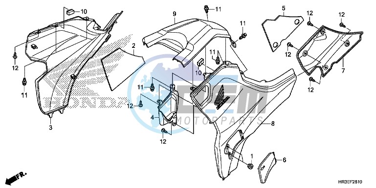 SIDE COVER/TANK COVER