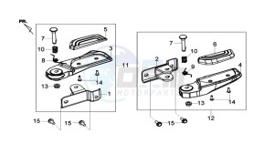 MAXSYM 600I drawing FOOTREST L / R