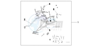 XL700VA9 France - (F / ABS CMF) drawing PANNIER STAY