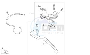 Tuono V4 1100 Factory (EMEA, APAC) (AU, EU, HK, JP, MAL, RC, S, T, TH) drawing Clutch lever