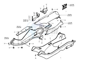 X9 EVOLUTION 500 drawing Side covers