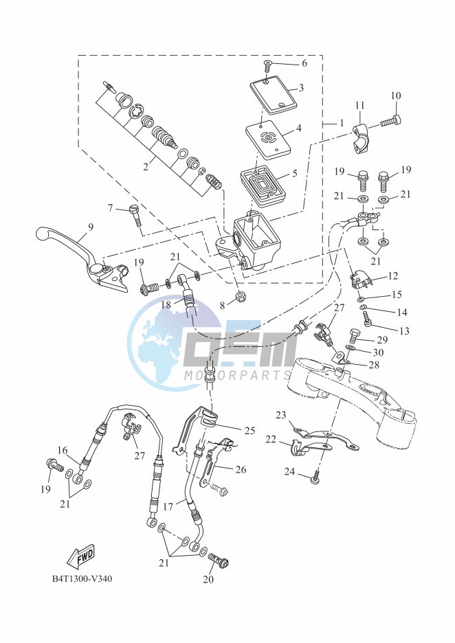 FRONT MASTER CYLINDER