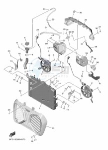 NIKEN GT MXT890D (BFD1) drawing RADIATOR & HOSE