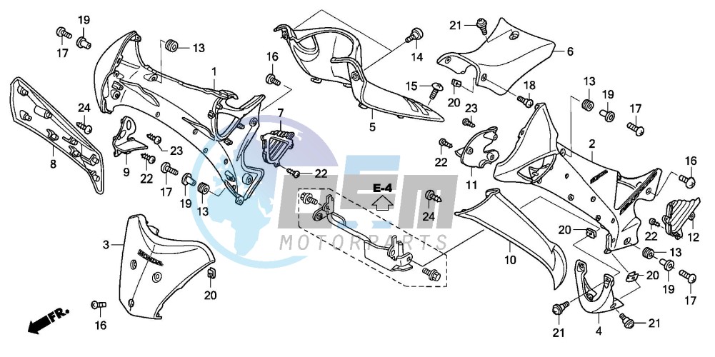 MAIN PIPE COVER/ LEG SHIELD (2)