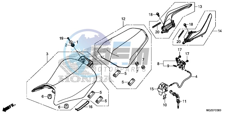 SEAT/ REAR GRIP