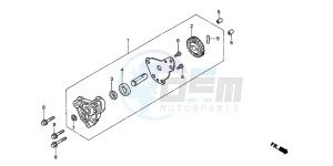 CBR125RW drawing OIL PUMP