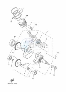 YBR125E (BN9J) drawing CRANKSHAFT & PISTON