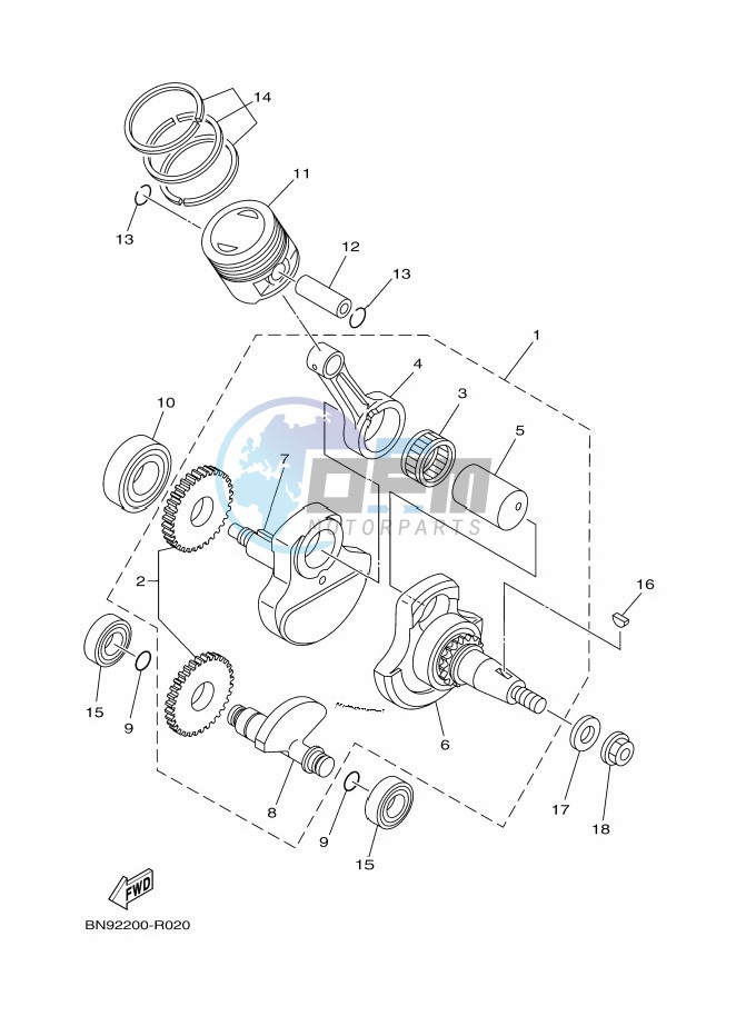 CRANKSHAFT & PISTON