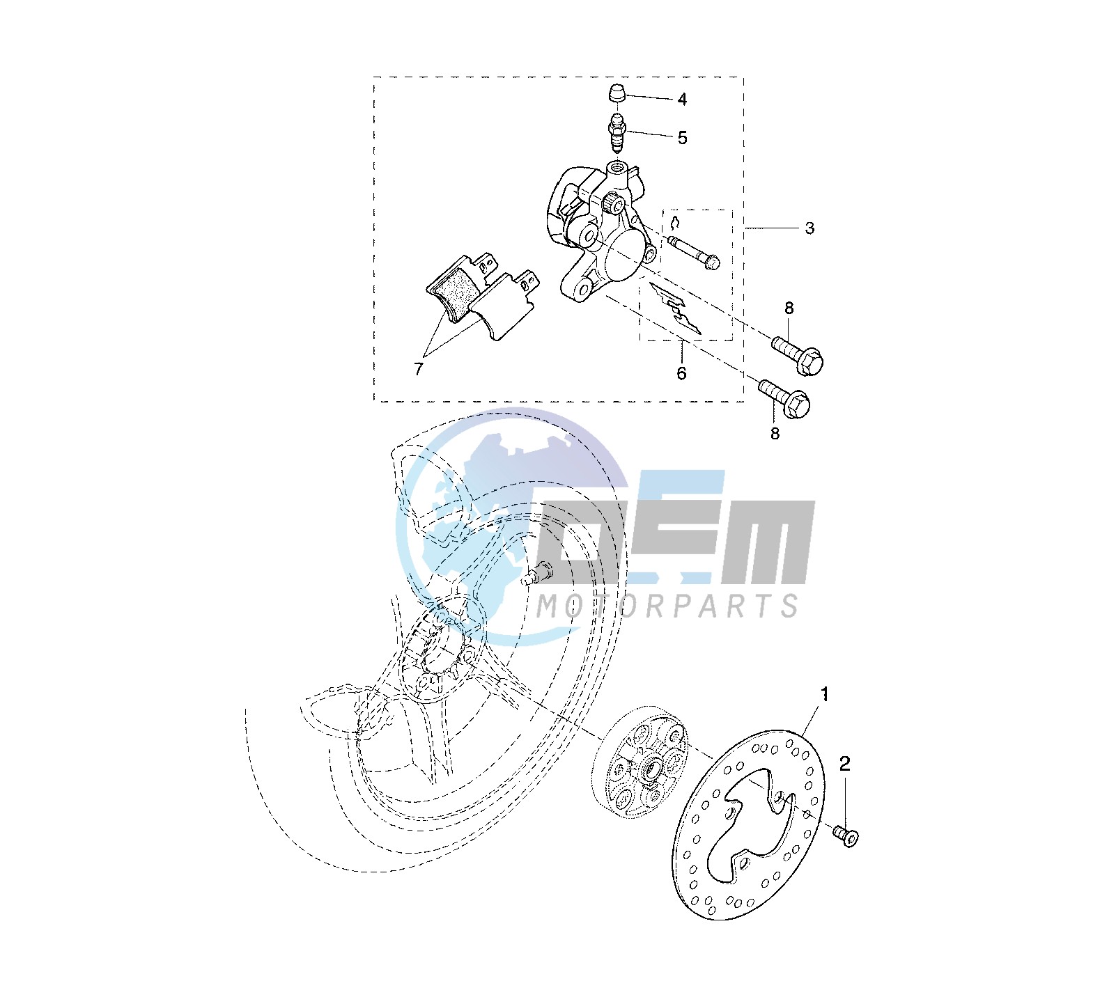 REAR BRAKE CALIPER