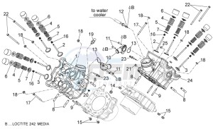 Dorsoduro 750 ABS USA-CND (NAFTA) (CND, USA) drawing Cylinder head - valves