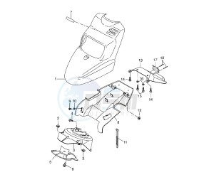 BW'S NAKED 50 drawing FRONT BODY