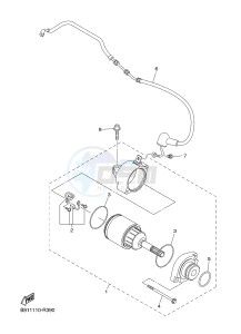 YZ450FX (B912 B913 B914 B914 B915) drawing STARTING MOTOR