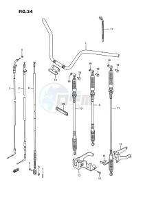 LT-F250 (E2) drawing HANDLEBAR (MODEL J K)