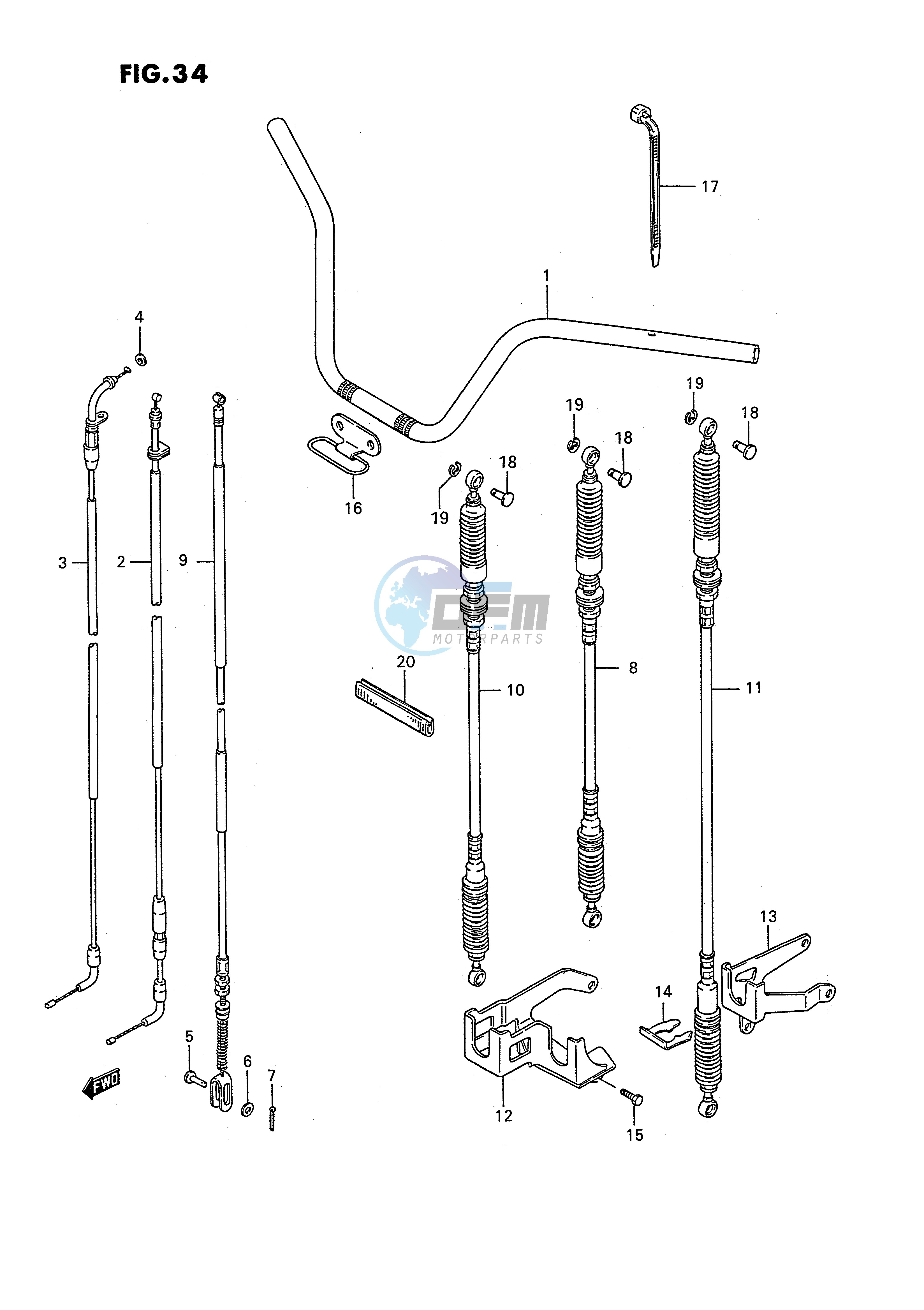 HANDLEBAR (MODEL J K)