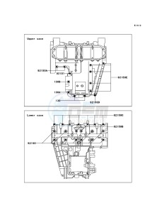 ZZR600 ZX600E6F GB XX (EU ME A(FRICA) drawing Crankcase Bolt Pattern