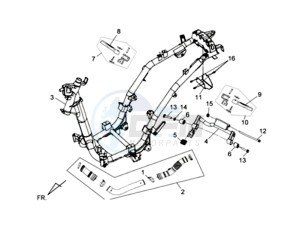 SYMPHONY SR 125 CH drawing FRAME