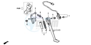 VTR1000F FIRE STORM drawing STAND