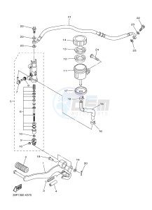 FZ8-N FZ8 (NAKED) 800 (2SH4) drawing REAR MASTER CYLINDER