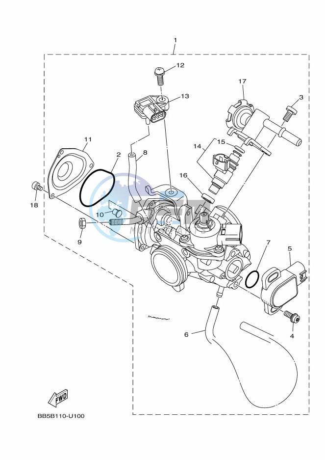 THROTTLE BODY ASSY 1