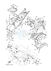 YZF-R3A 321 R3 (B02D) drawing FENDER